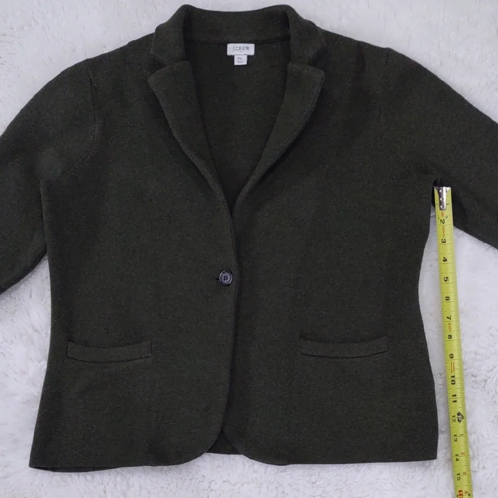 J. Crew Green Blazer Structured Suit Jacket - Picture 11 of 16